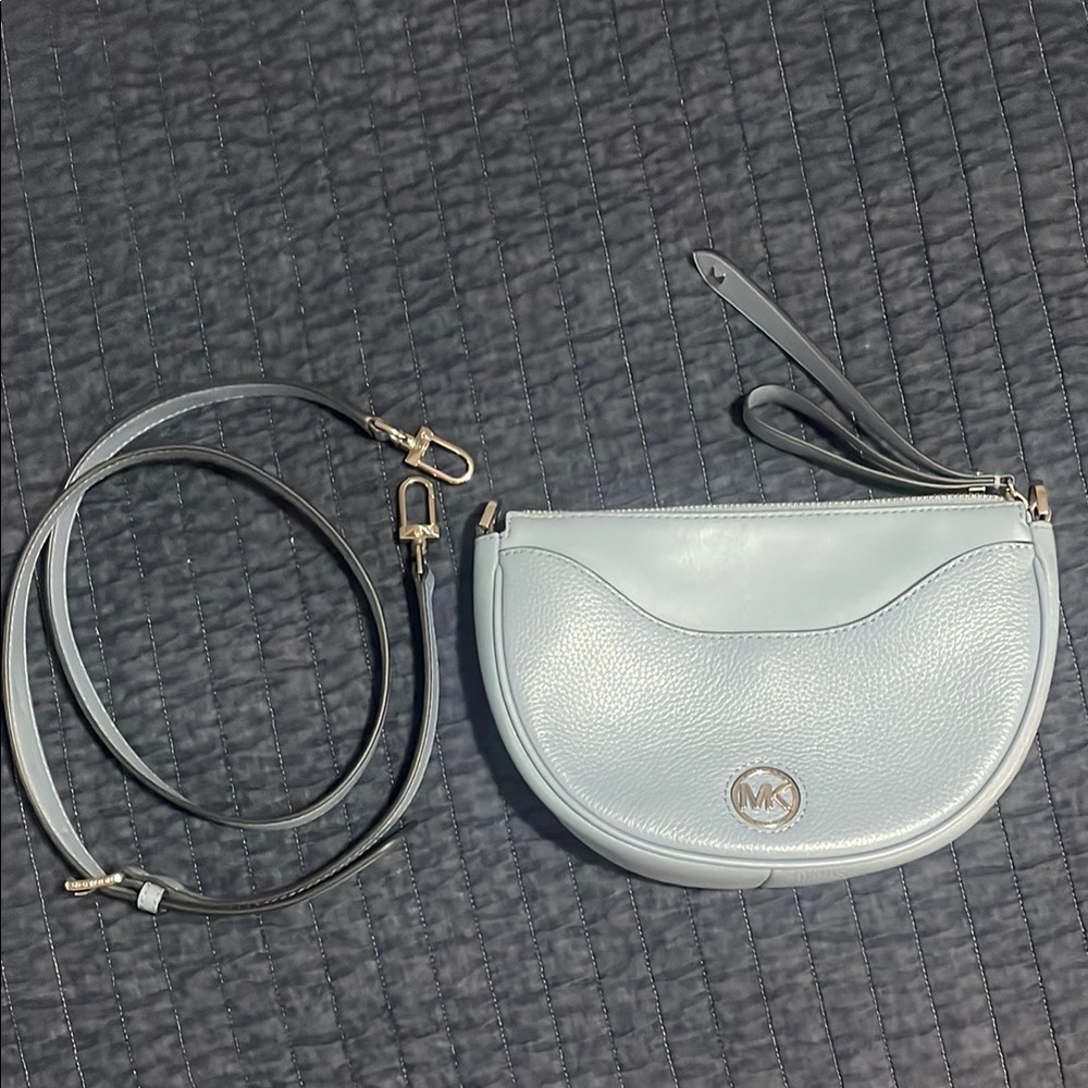 Michael Kors Blue Crossbody Bag with Adjustable Strap